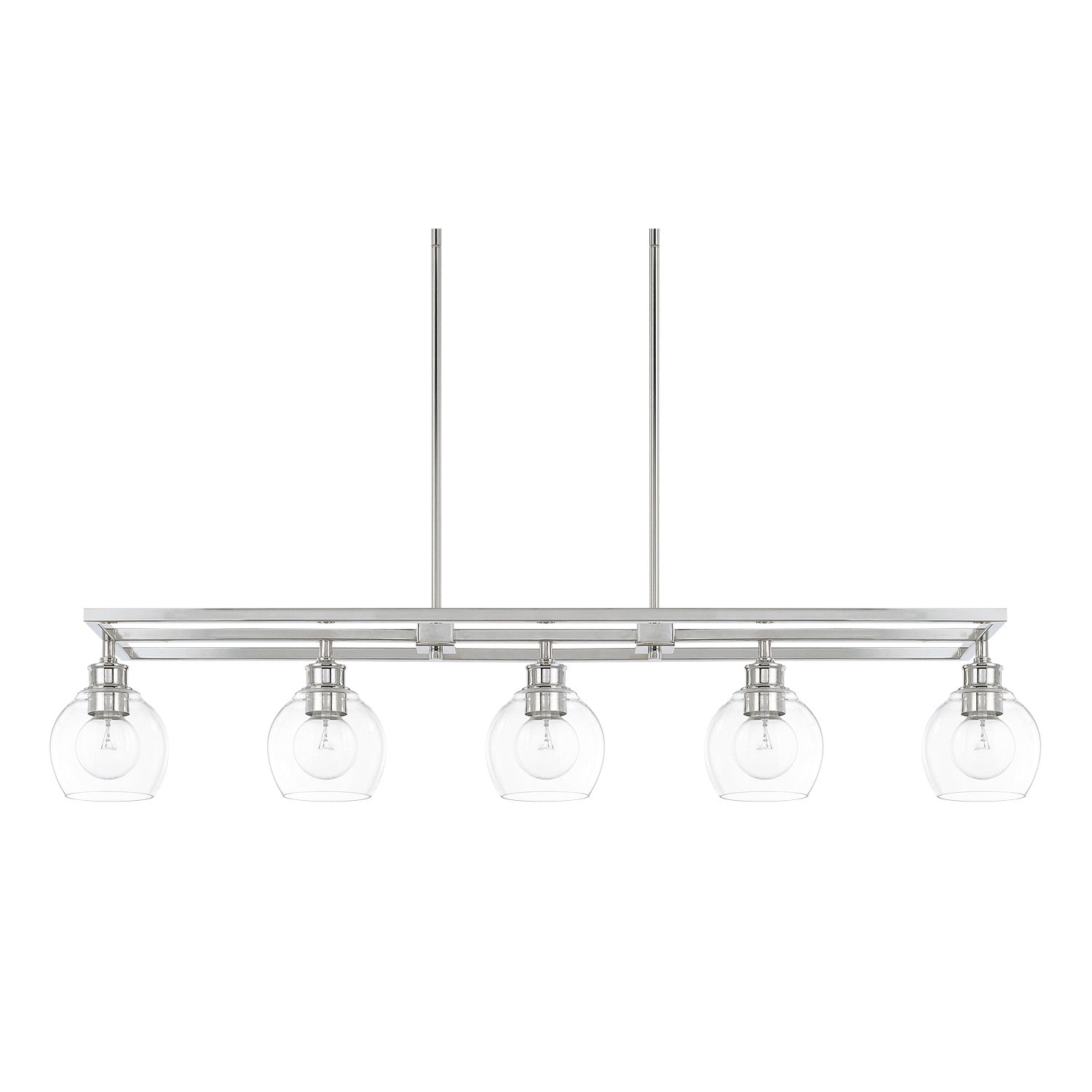 Capital Lighting - 821151PN-426 - Five Light Island Pendant - Mid Century - Polished Nickel