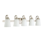 Craftmade - 41905-BNK - Five Light Vanity - Grace - Brushed Polished Nickel