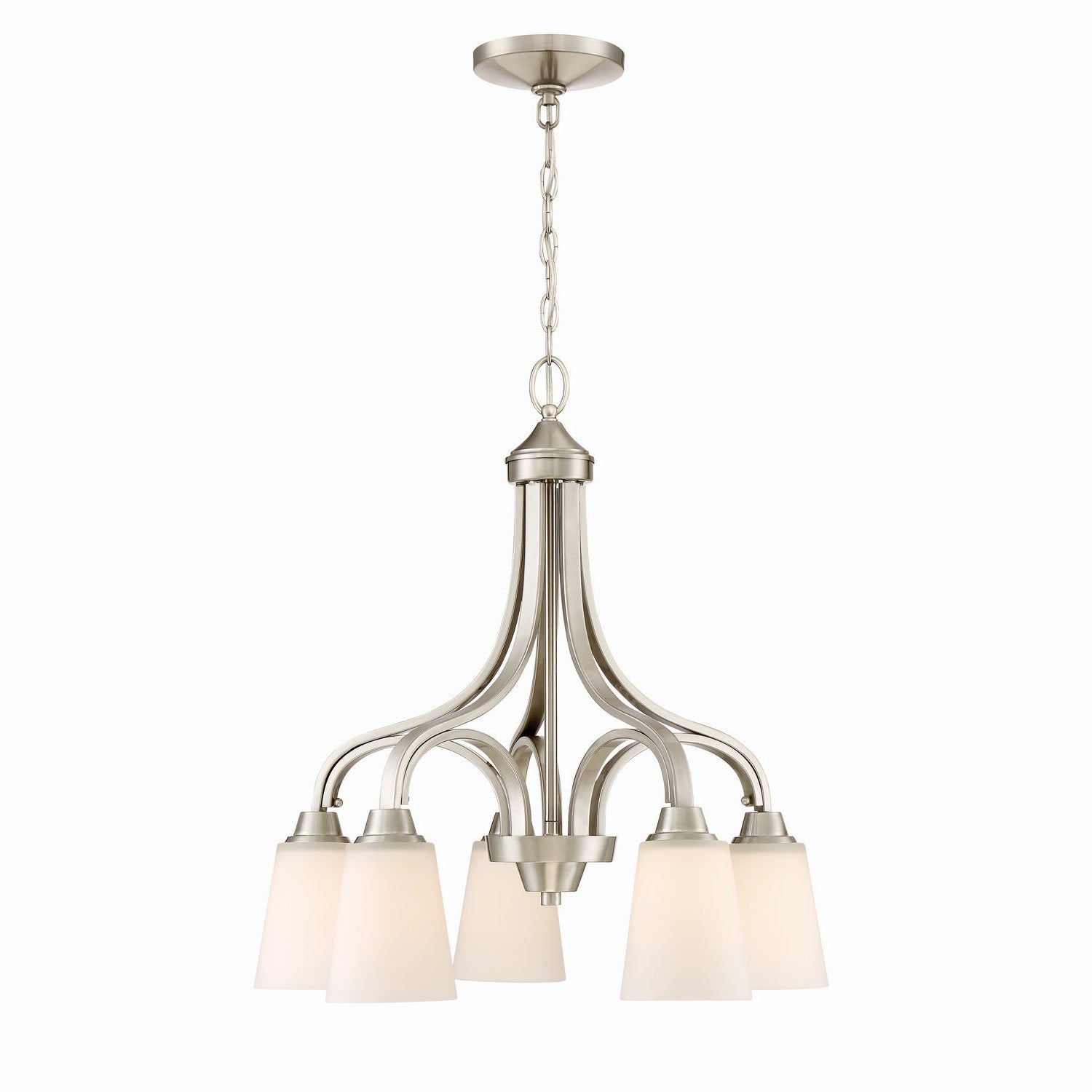 Craftmade - 41915-BNK - Five Light Chandelier - Grace - Brushed Polished Nickel