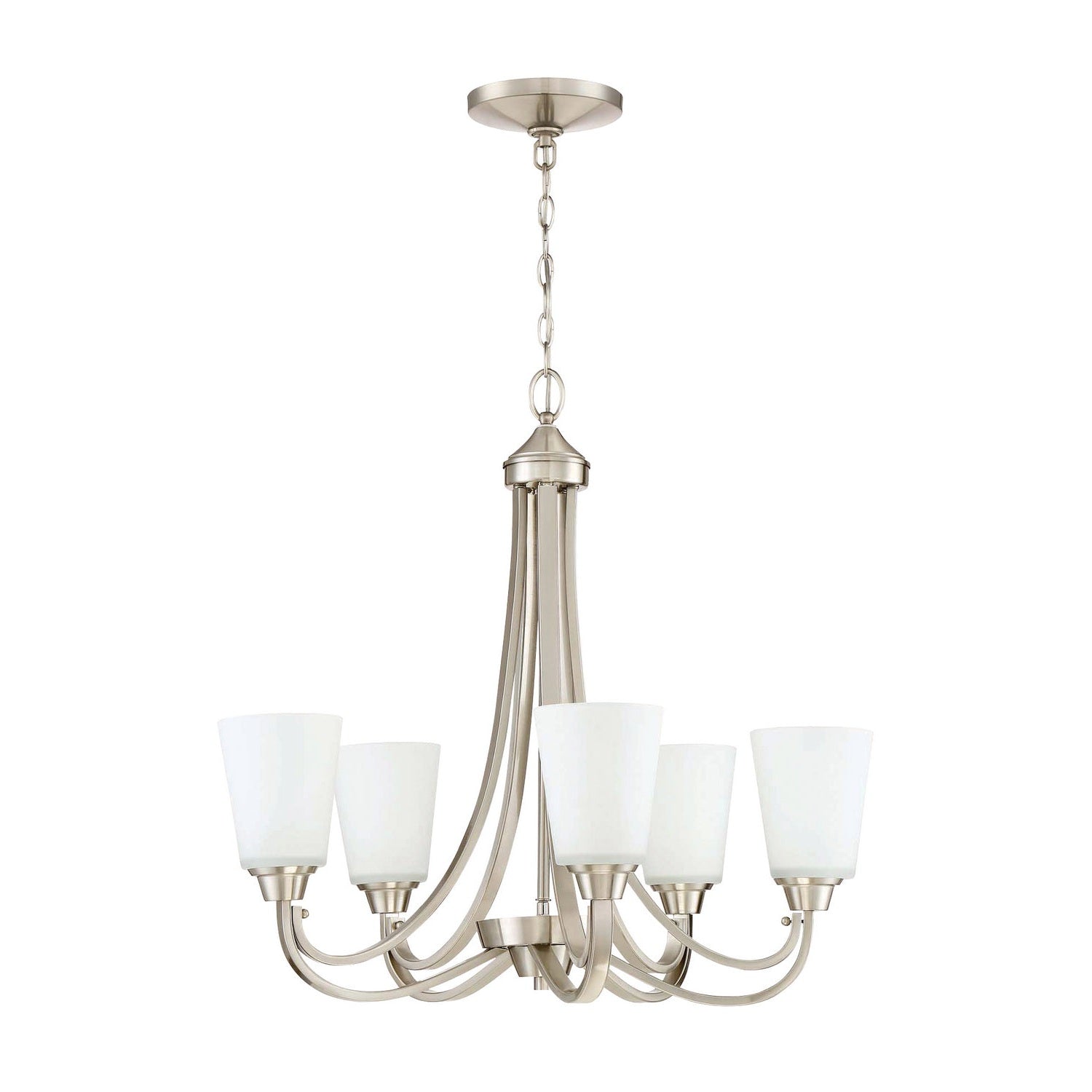Craftmade - 41925-BNK - Five Light Chandelier - Grace - Brushed Polished Nickel