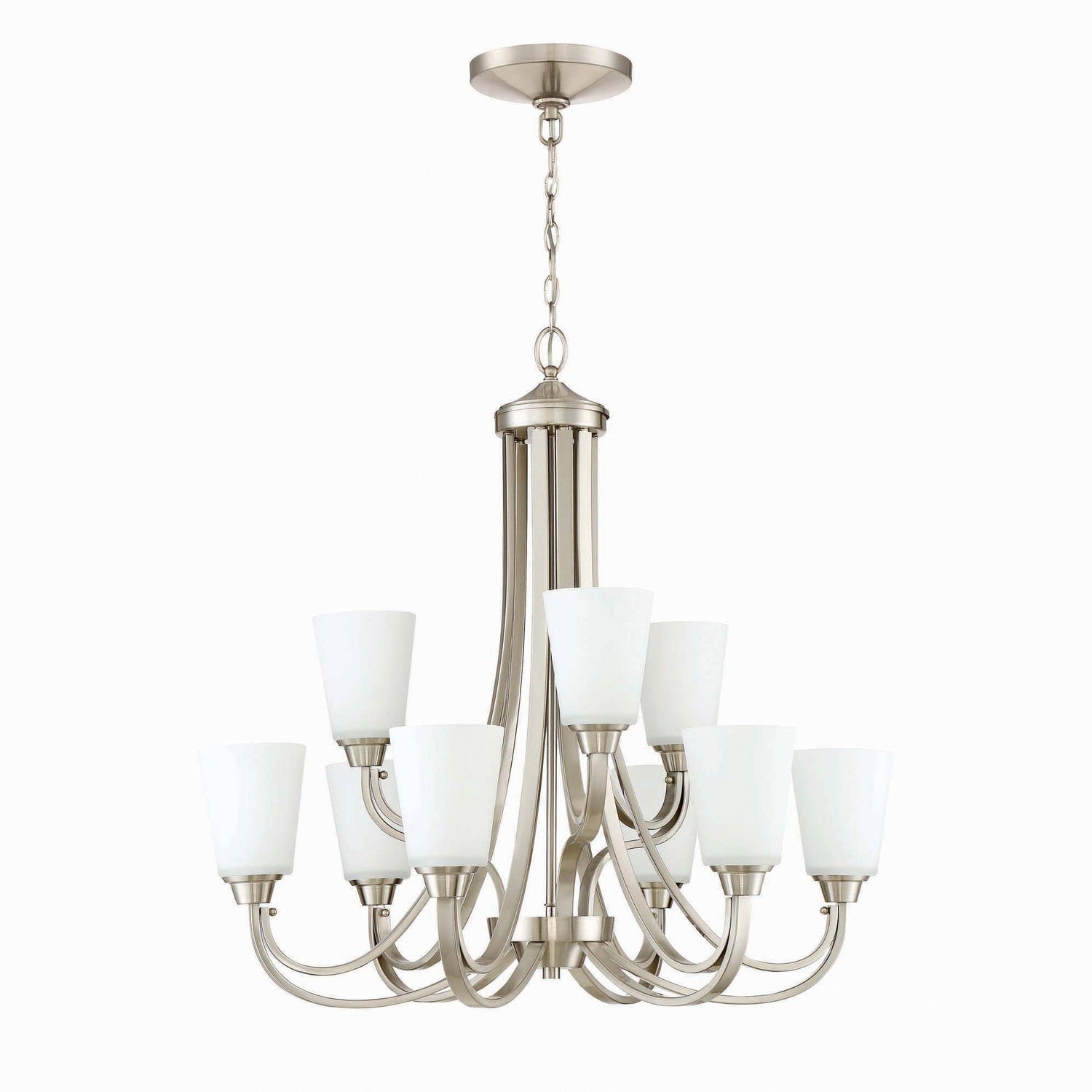 Craftmade - 41929-BNK - Nine Light Chandelier - Grace - Brushed Polished Nickel