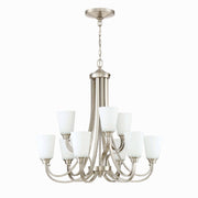 Craftmade - 41929-BNK - Nine Light Chandelier - Grace - Brushed Polished Nickel