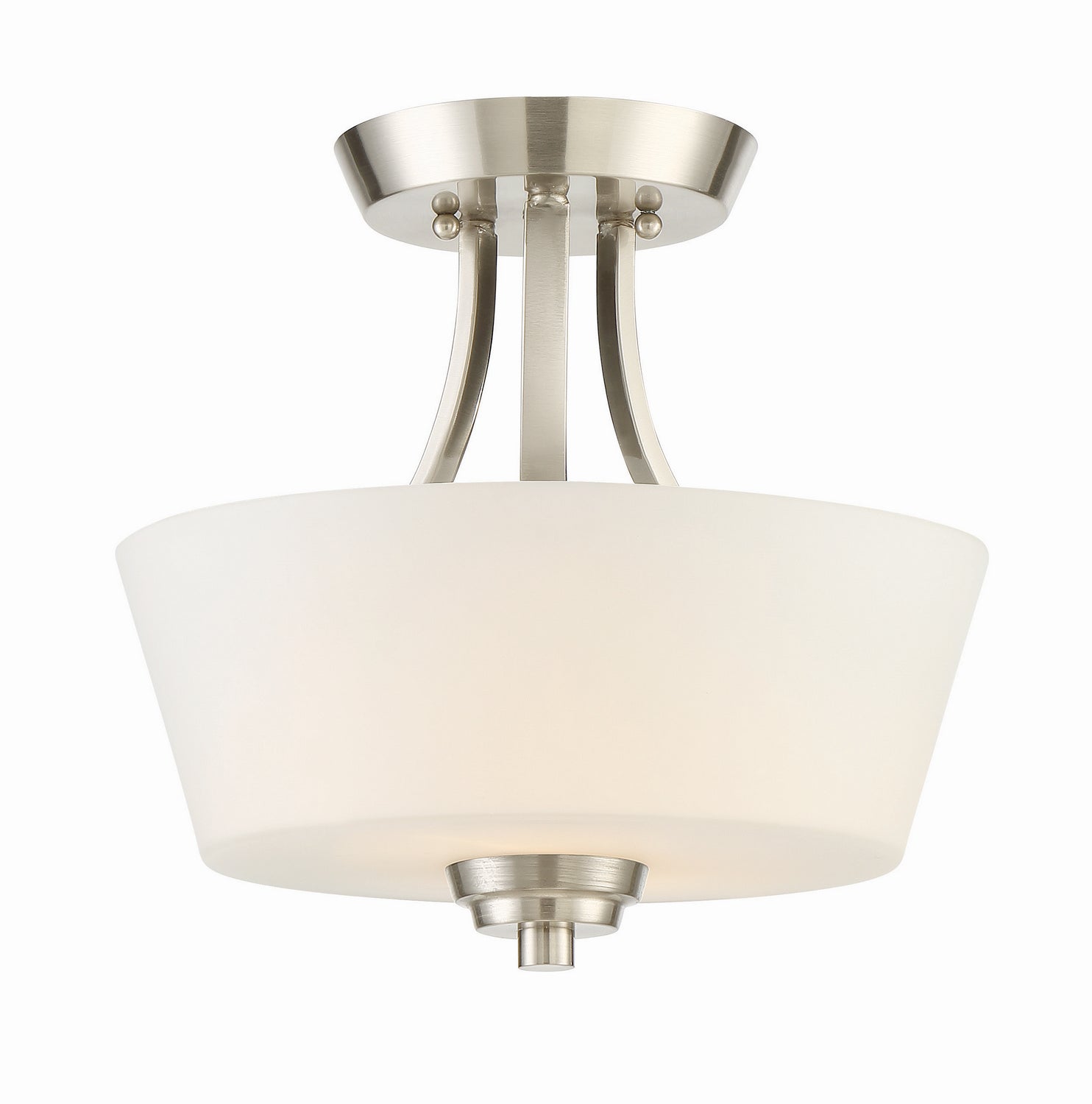 Craftmade - 41952-BNK - Two Light Convertible Semi Flush - Grace - Brushed Polished Nickel