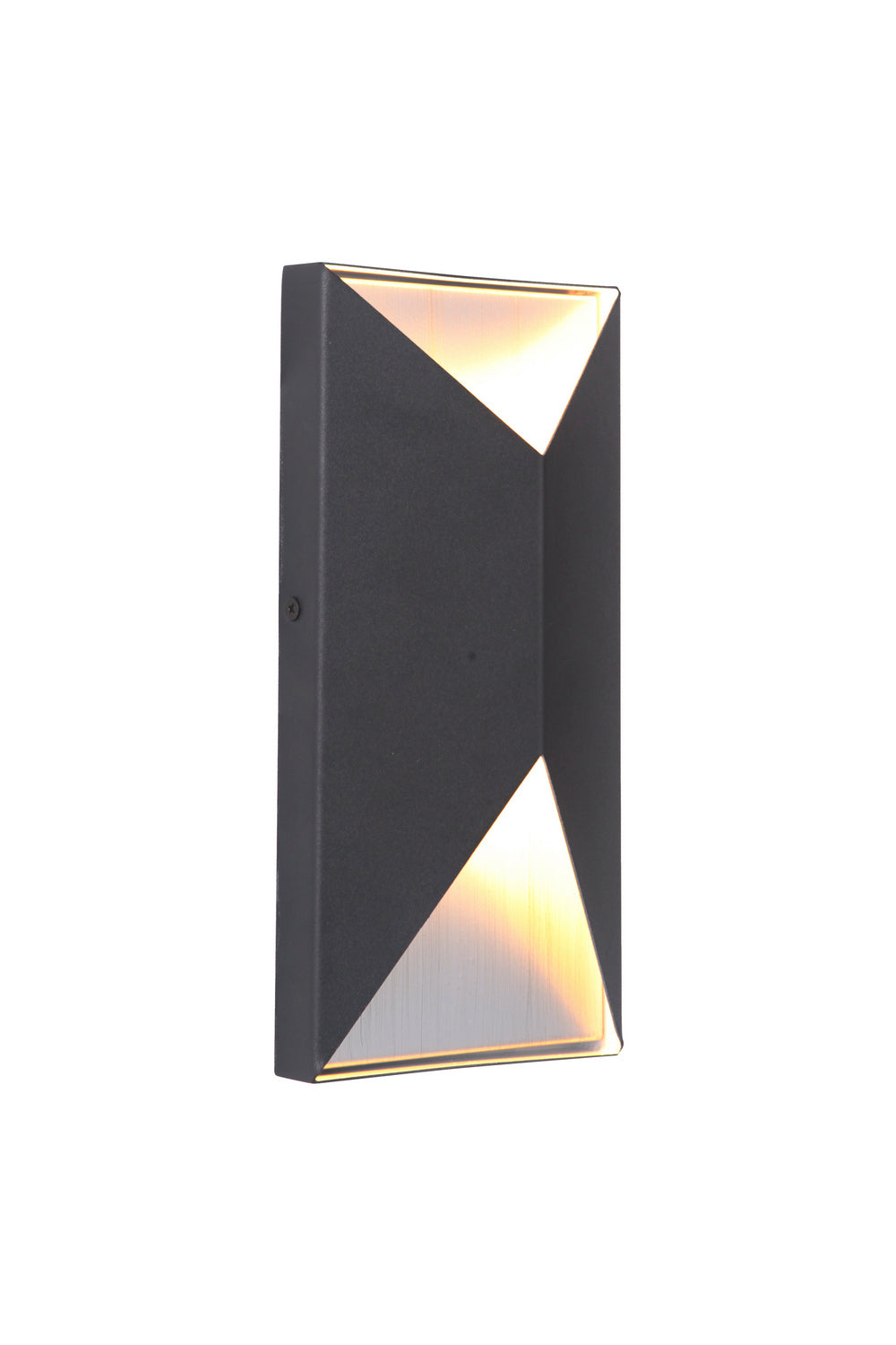 Craftmade - Z3402-TBBA-LED - LED Outdoor Pocket Sconce - Peak - Textured Black / Brushed Aluminum