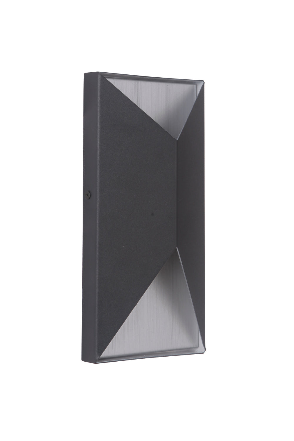 Craftmade - Z3402-TBBA-LED - LED Outdoor Pocket Sconce - Peak - Textured Black / Brushed Aluminum