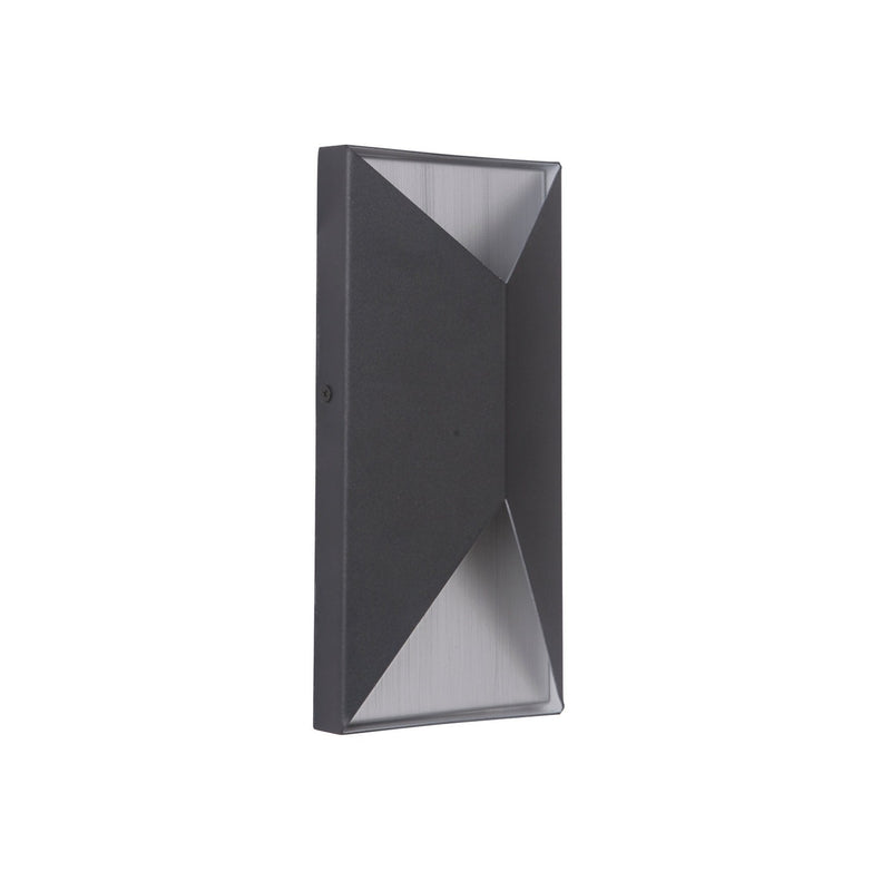 Craftmade - Z3402-TBBA-LED - LED Outdoor Pocket Sconce - Peak - Textured Black / Brushed Aluminum