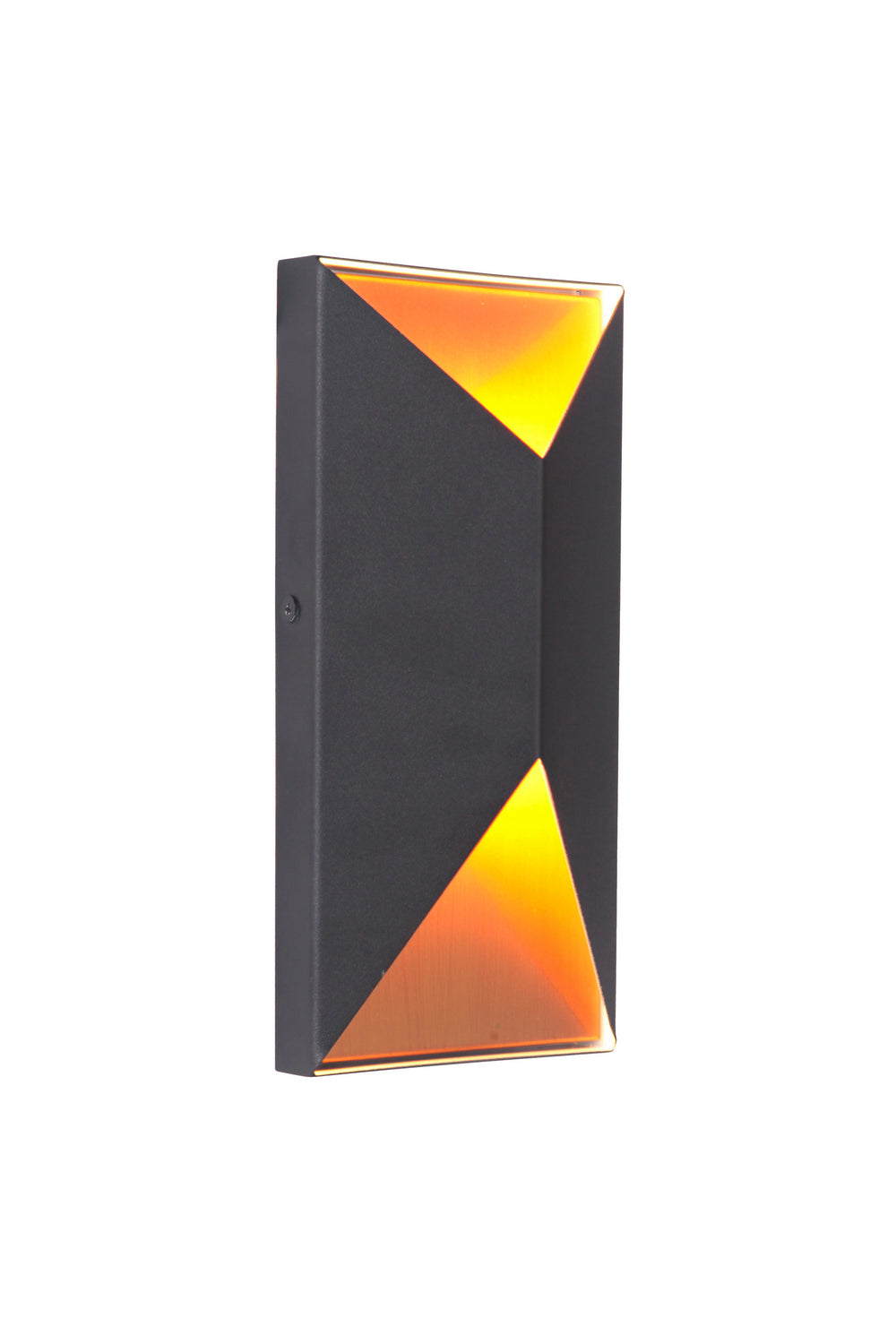 Craftmade - Z3402-TBSB-LED - LED Outdoor Pocket Sconce - Peak - Textured Black / Satin Brass