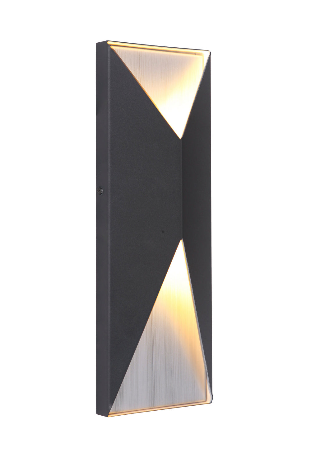 Craftmade - Z3412-TBBA-LED - LED Outdoor Pocket Sconce - Peak - Textured Black / Brushed Aluminum