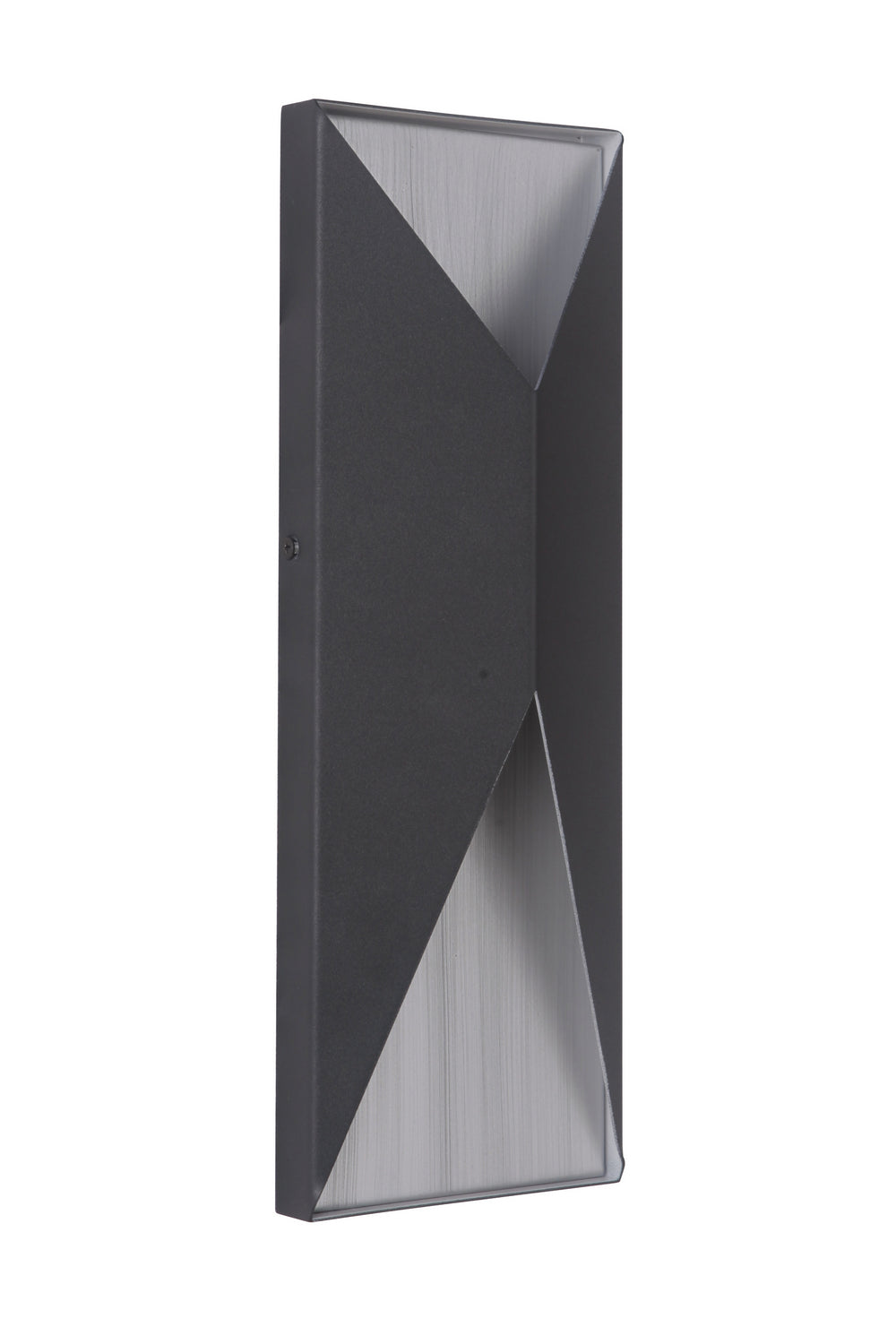 Craftmade - Z3412-TBBA-LED - LED Outdoor Pocket Sconce - Peak - Textured Black / Brushed Aluminum