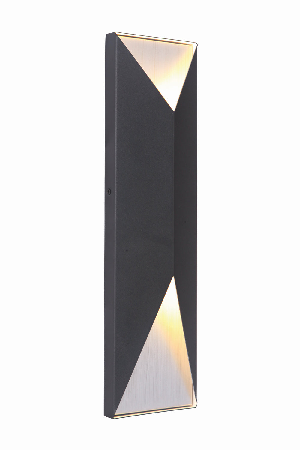 Craftmade - Z3422-TBBA-LED - LED Outdoor Pocket Sconce - Peak - Textured Black / Brushed Aluminum