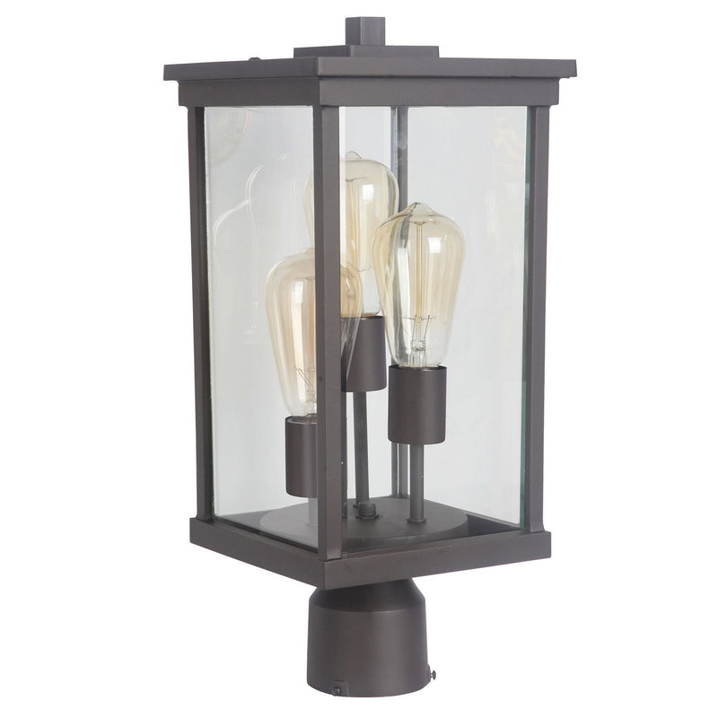 Craftmade - Z9725-OBO - Three Light Outdoor Post Mount - Riviera - Oiled Bronze (Outdoor)
