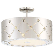 George Kovacs - P1032-077-L - LED Pendant (Convertible To Semi Flush) - Crowned - Chrome