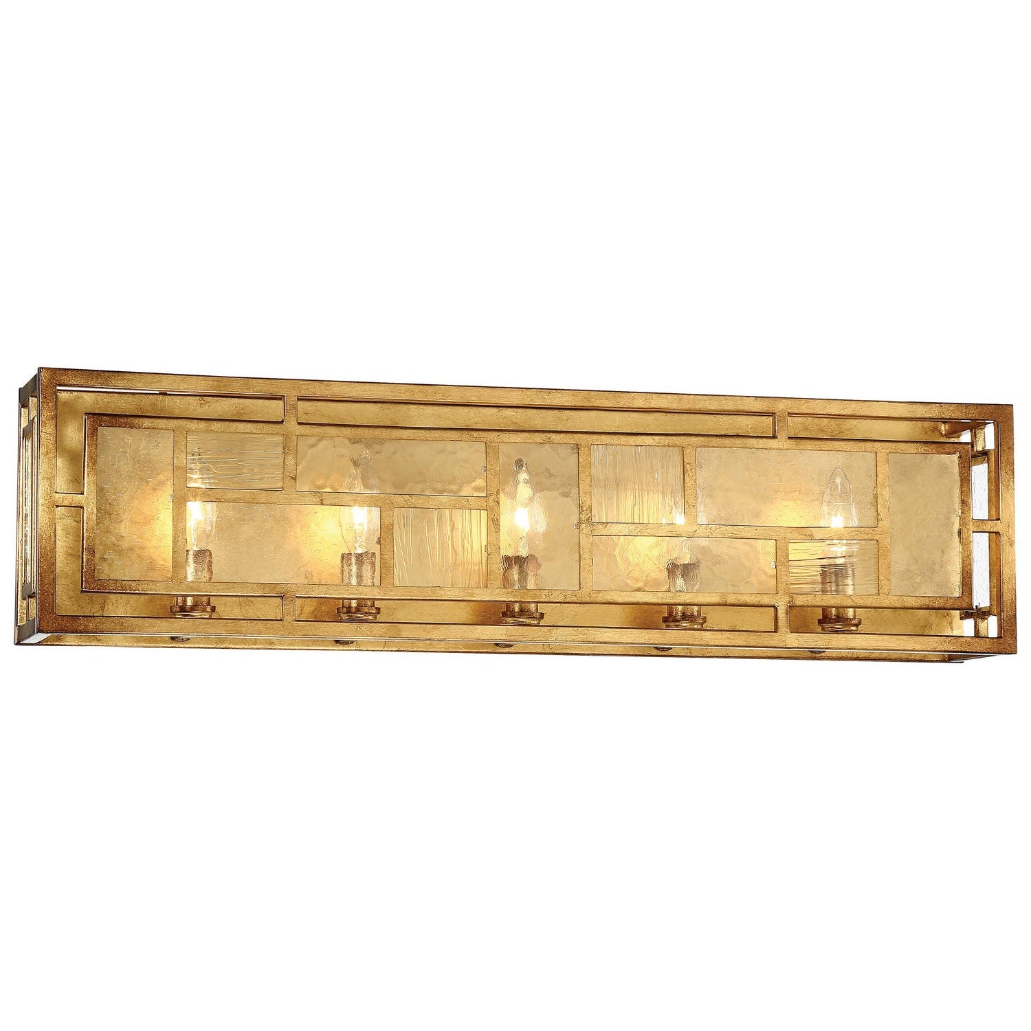 Metropolitan - N1475-293 - Five Light Bath - Edgemont Park - Pandora Gold Leaf