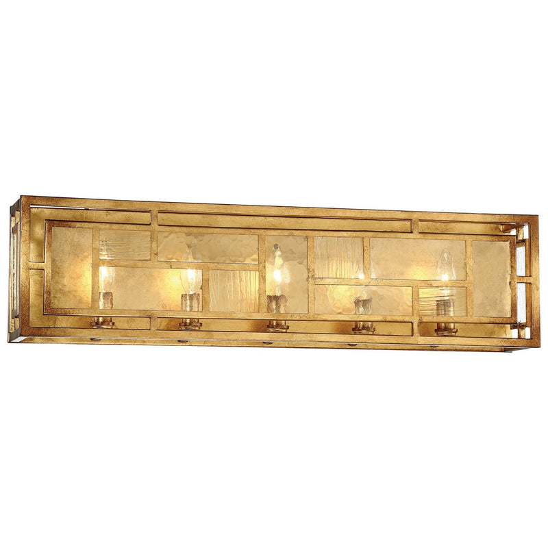 Metropolitan - N1475-293 - Five Light Bath - Edgemont Park - Pandora Gold Leaf