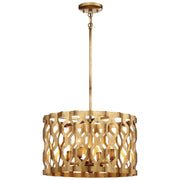 Metropolitan - N6773-293 - Four Light Pendant - Coronade - Pandora Gold Leaf