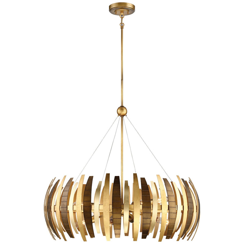 Metropolitan - N7839-659 - Eight Light Chandelier - Manitou - Ardor Gold
