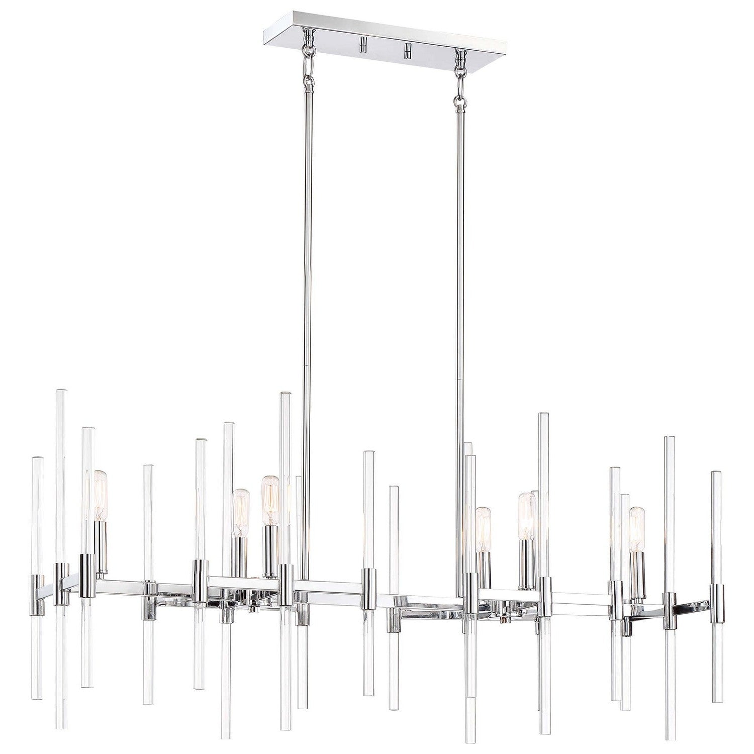 Minka-Lavery - 3096-77 - Six Light Island Pendant - Pillar - Chrome