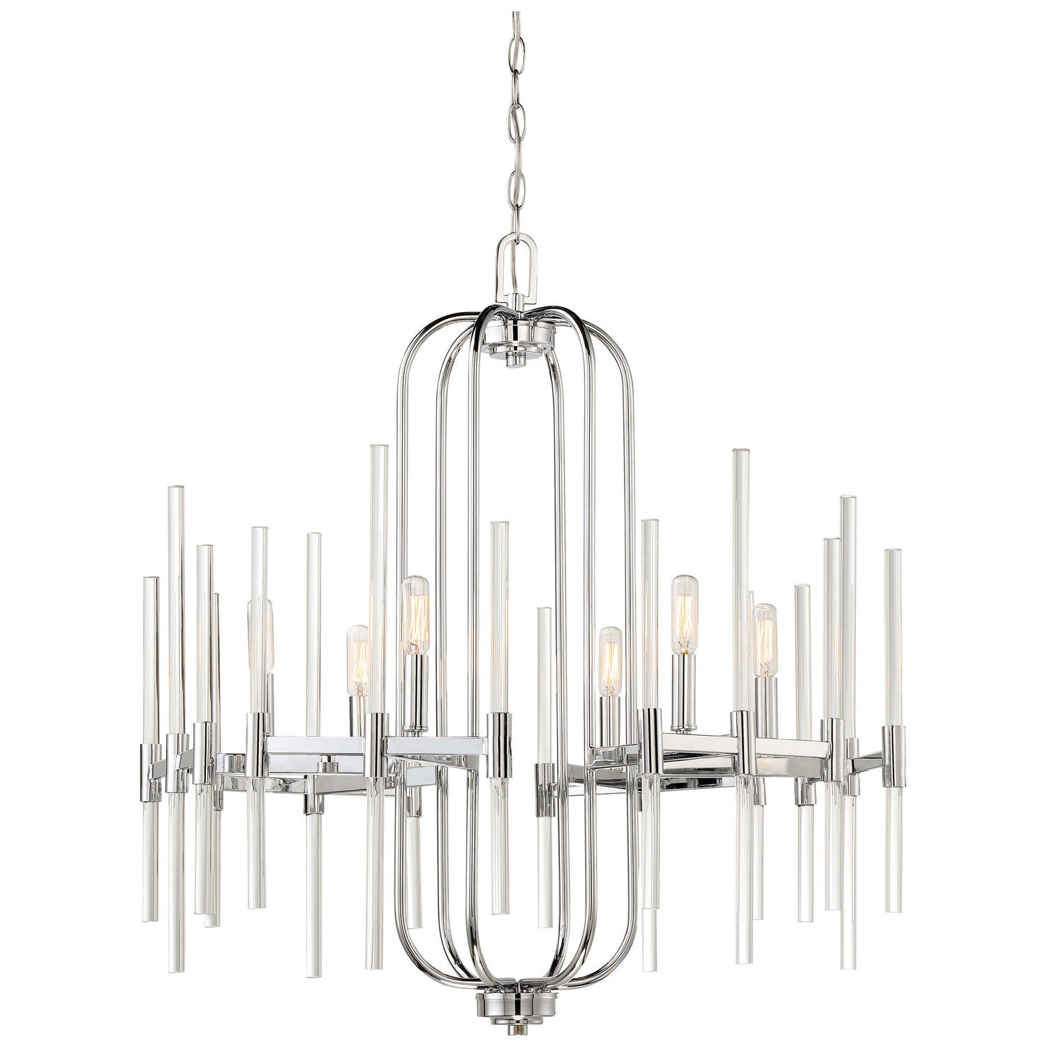 Minka-Lavery - 3097-77 - Six Light Chandelier - Pillar - Chrome