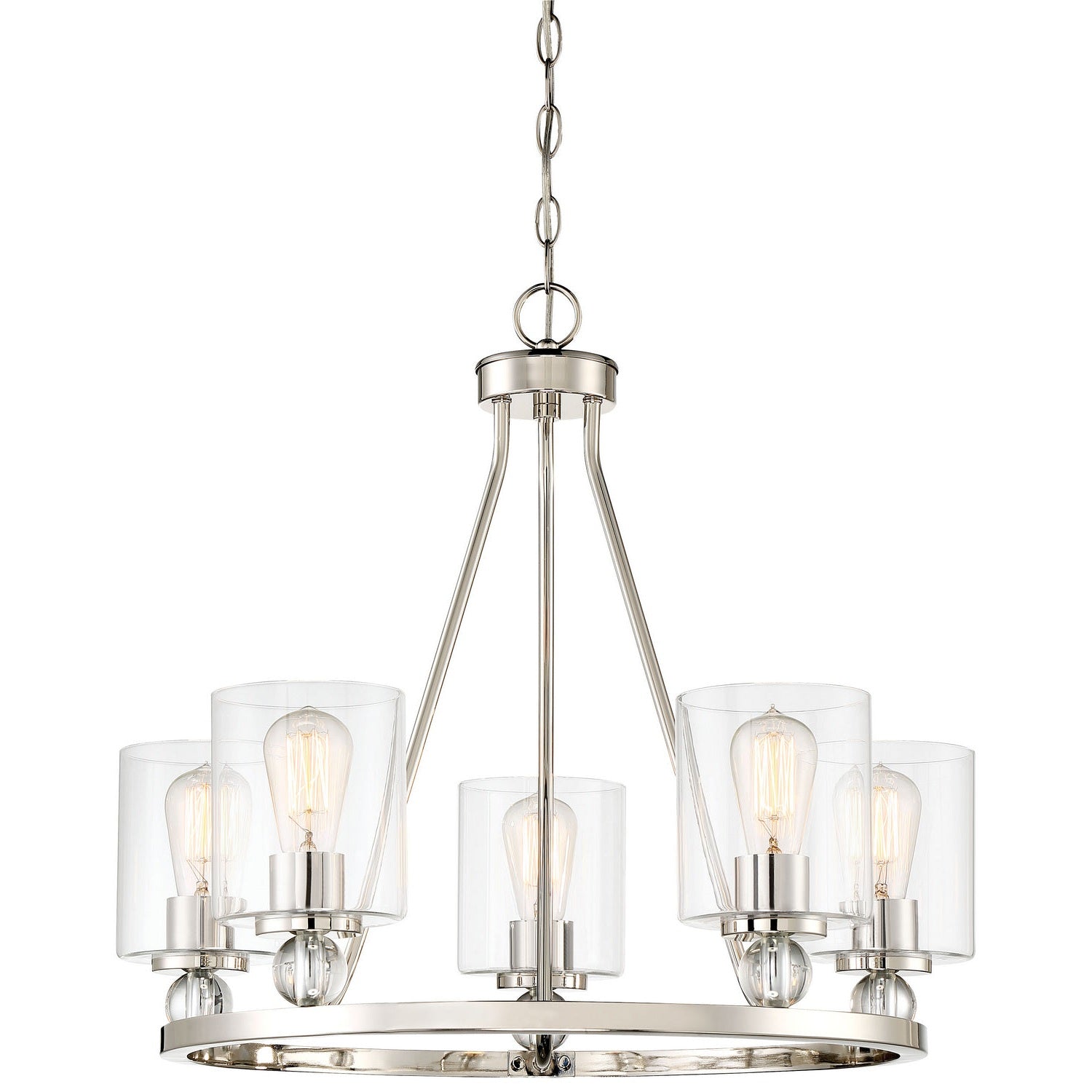 Minka-Lavery - 3075-613 - Five Light Chandelier - Studio 5 - Polished Nickel