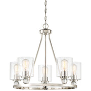 Minka-Lavery - 3075-613 - Five Light Chandelier - Studio 5 - Polished Nickel