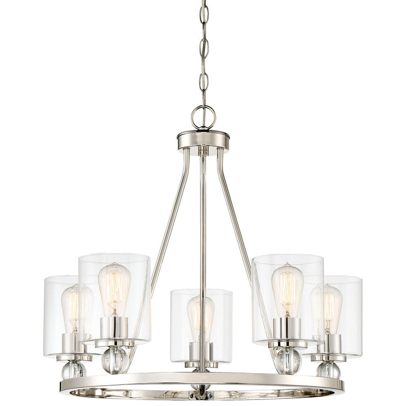 Minka-Lavery - 3075-613 - Five Light Chandelier - Studio 5 - Polished Nickel