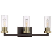 Minka-Lavery - 3043-560 - Three Light Bath - Ainsley Court - Aged Kinston Bronze W/Brushed