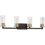 Minka-Lavery - 3044-560 - Four Light Bath - Ainsley Court - Aged Kinston Bronze W/Brushed