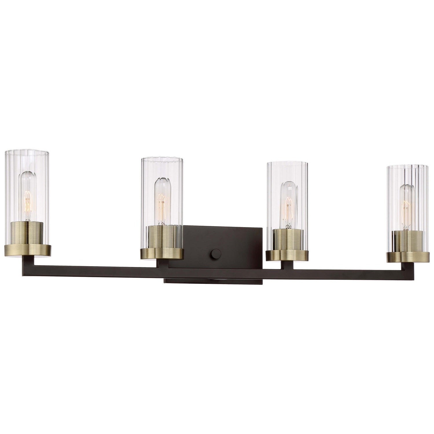 Minka-Lavery - 3044-560 - Four Light Bath - Ainsley Court - Aged Kinston Bronze W/Brushed