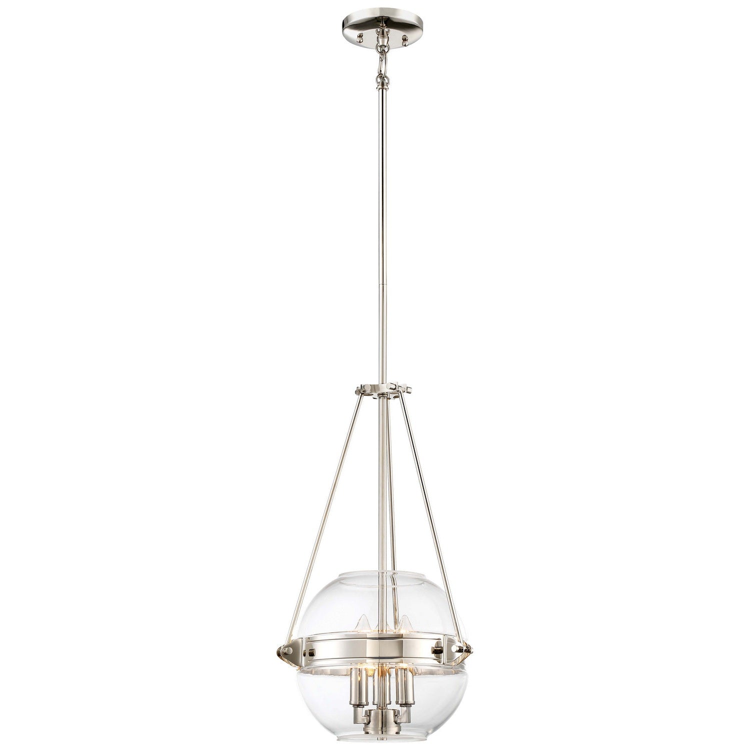 Minka-Lavery - 2290-613 - Three Light Pendant - Atrio - Polished Nickel
