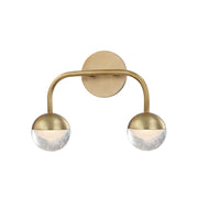 Hudson Valley - 1242-AGB - LED Bath Bracket - Boca - Aged Brass