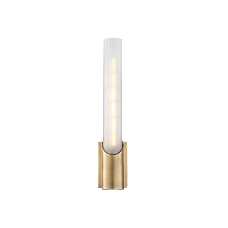 Hudson Valley - 2141-AGB - One Light Wall Sconce - Pylon - Aged Brass