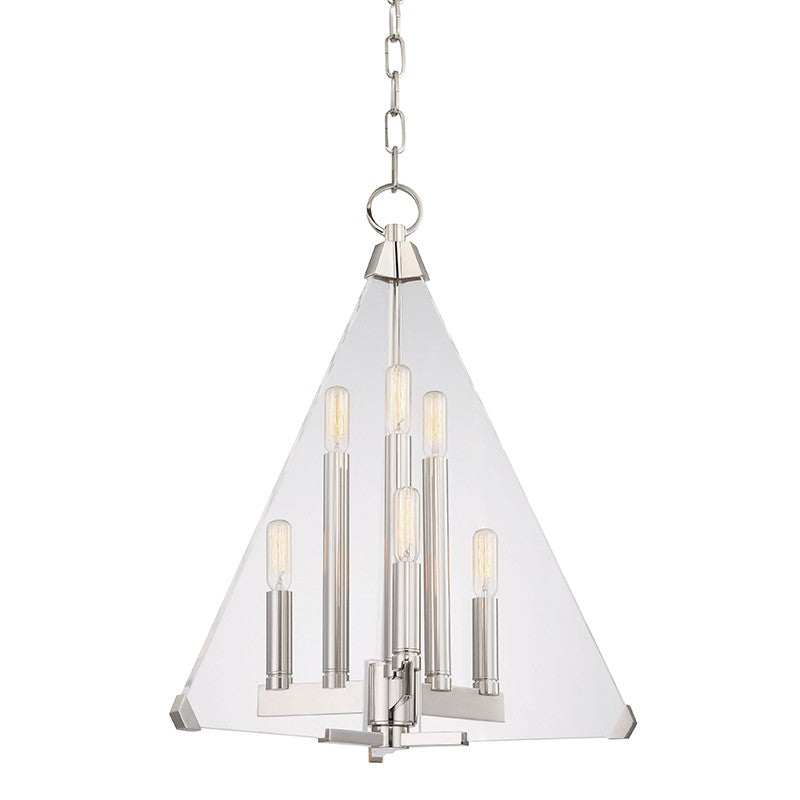 Hudson Valley - 3336-PN - Six Light Lantern - Triad - Polished Nickel