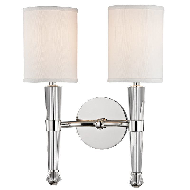 Hudson Valley - 4120-PN - Two Light Wall Sconce - Volta - Polished Nickel