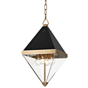 Hudson Valley - 4510-AGB - Four Light Lantern - Coltrane - Aged Brass