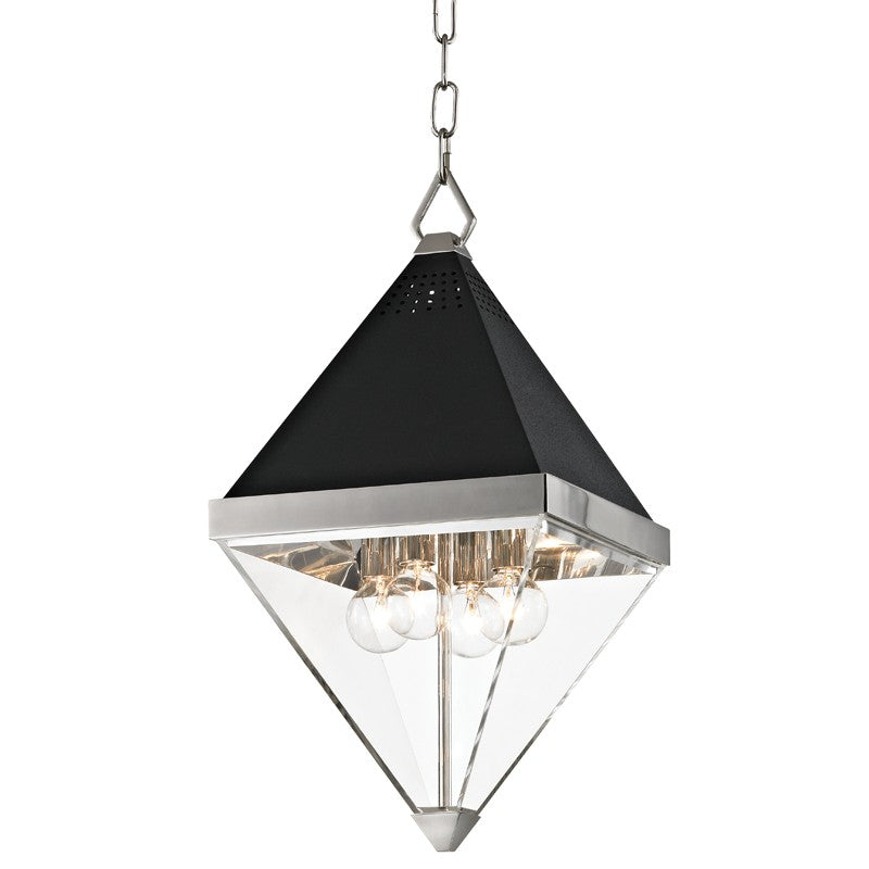 Hudson Valley - 4510-PN - Four Light Lantern - Coltrane - Polished Nickel