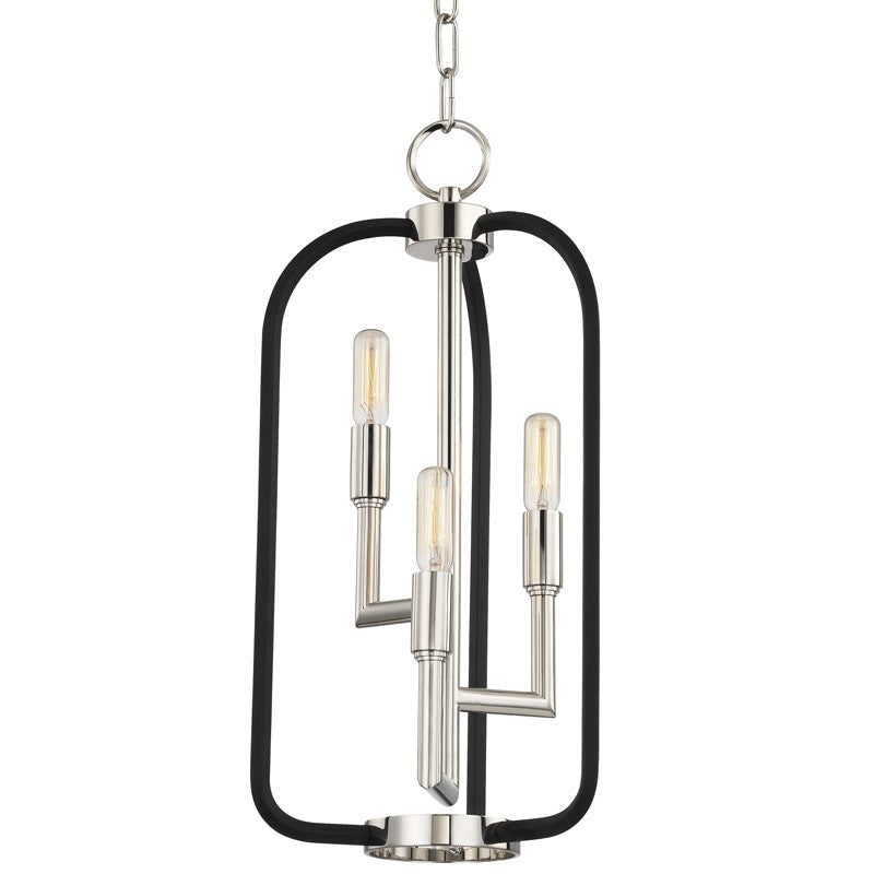 Hudson Valley - 8313-PN - Three Light Lantern - Angler - Polished Nickel