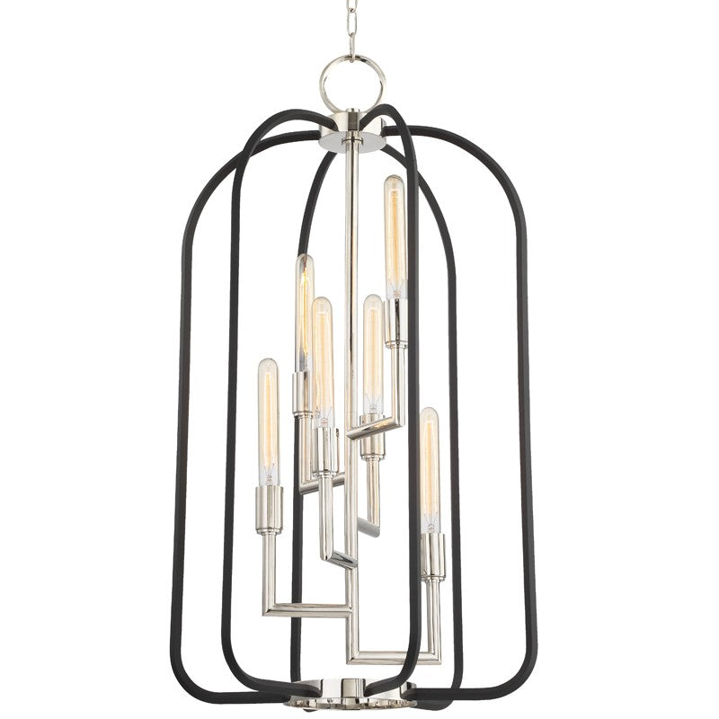 Hudson Valley - 8316-PN - Six Light Lantern - Angler - Polished Nickel