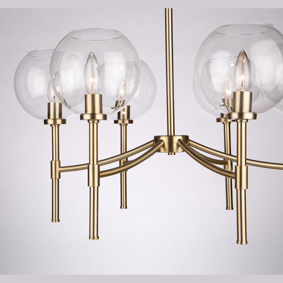 Artcraft - SC13126CB - Six Light Chandelier - Hamilton - Chrome & Brushed Nickel