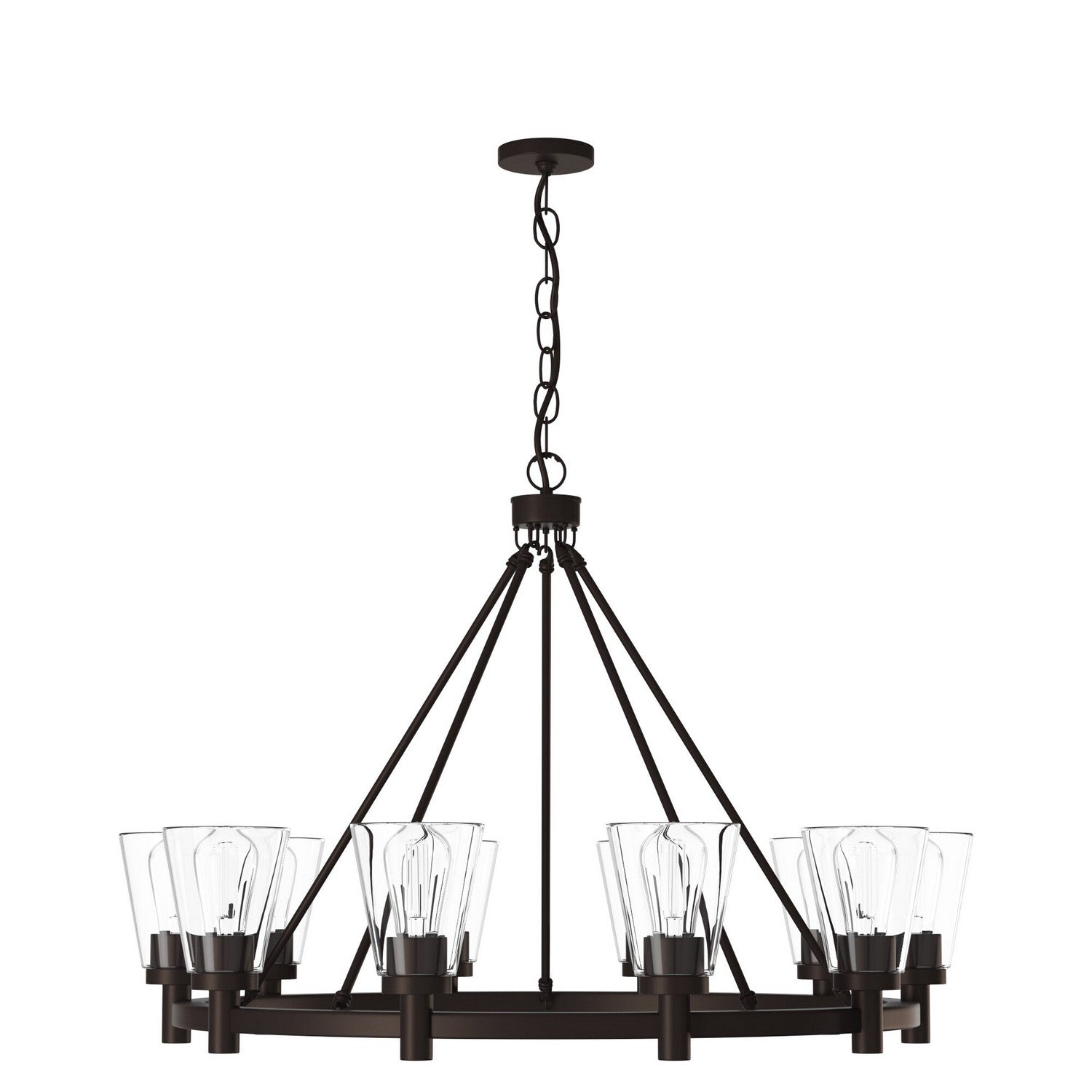 Artcraft - AC10760OB - Ten Light Chandelier - Clarence - Oil Rubbed Bronze