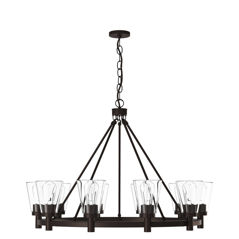 Artcraft - AC10760OB - Ten Light Chandelier - Clarence - Oil Rubbed Bronze