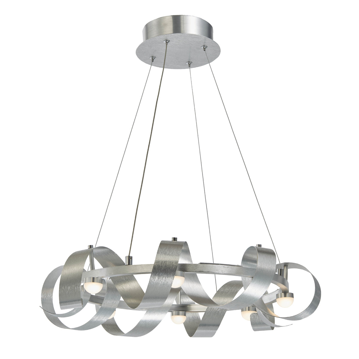 Artcraft - AC7210BA - LED Chandelier - Rolling Hills - Brushed Aluminum