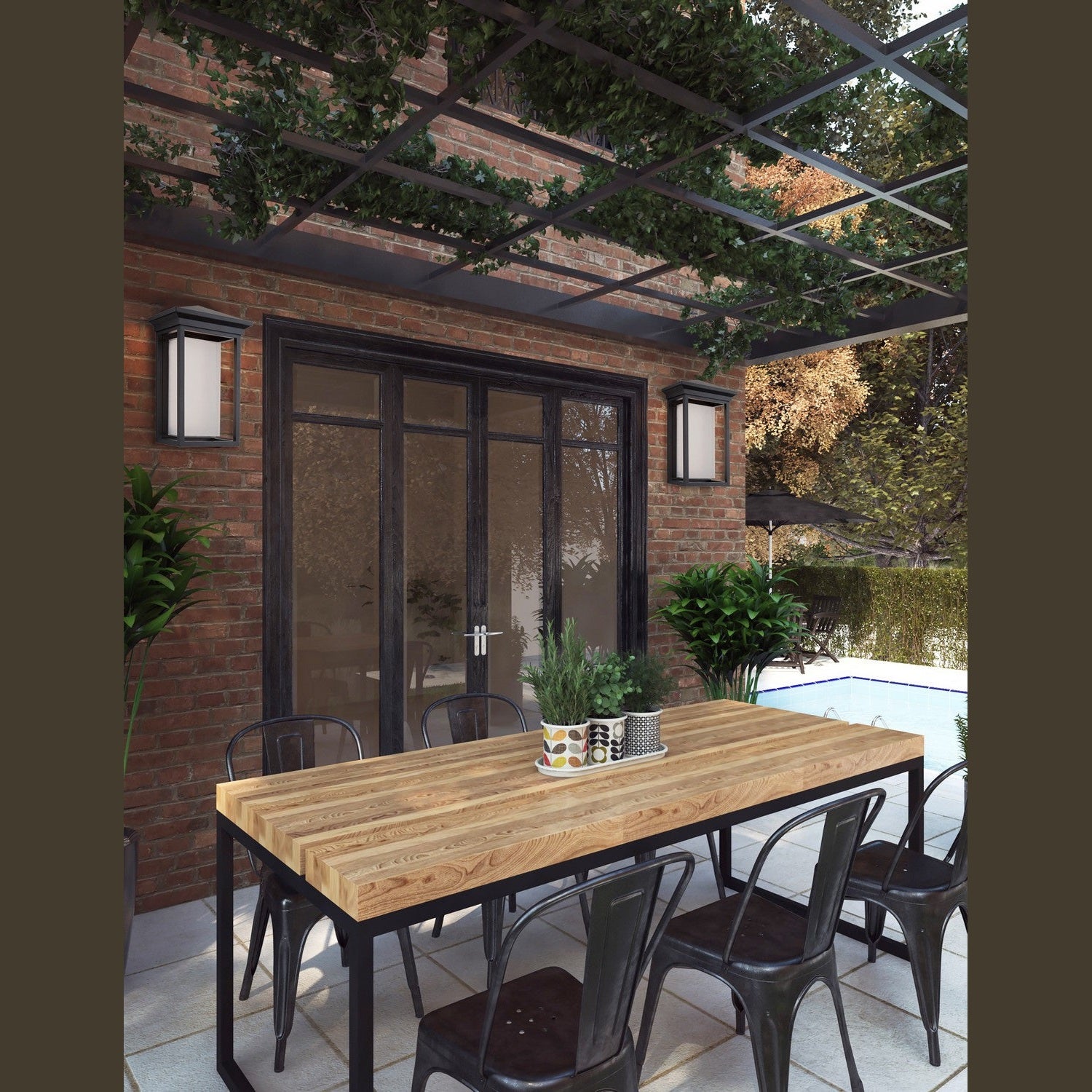 Artcraft - AC9131BK - LED Outdoor Wall Mount - Overbrook - Black