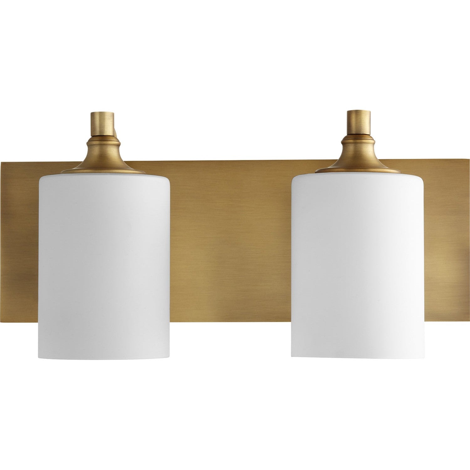 Quorum - 5009-2-80 - Two Light Vanity - Celeste - Aged Brass