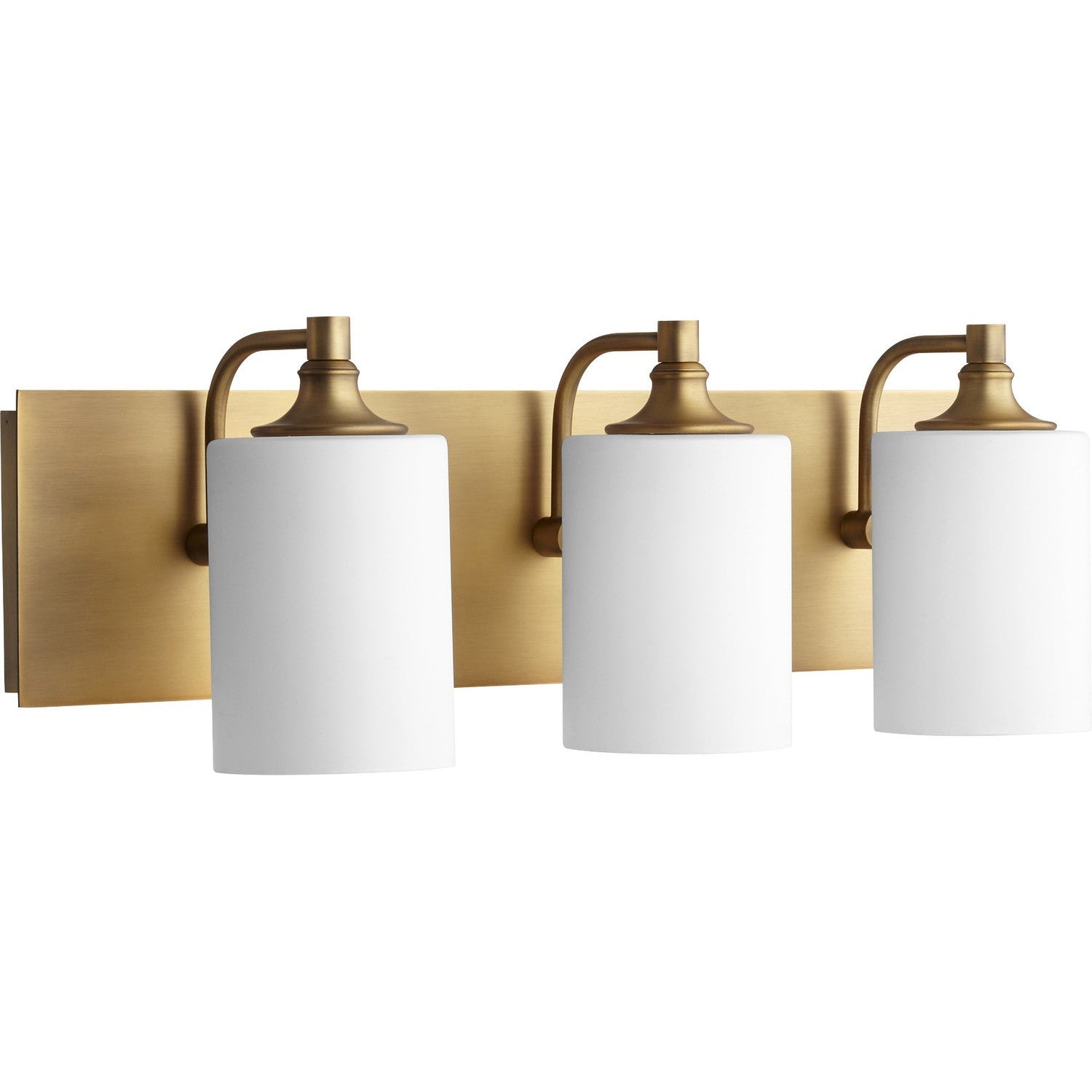 Quorum - 5009-3-80 - Three Light Vanity - Celeste - Aged Brass