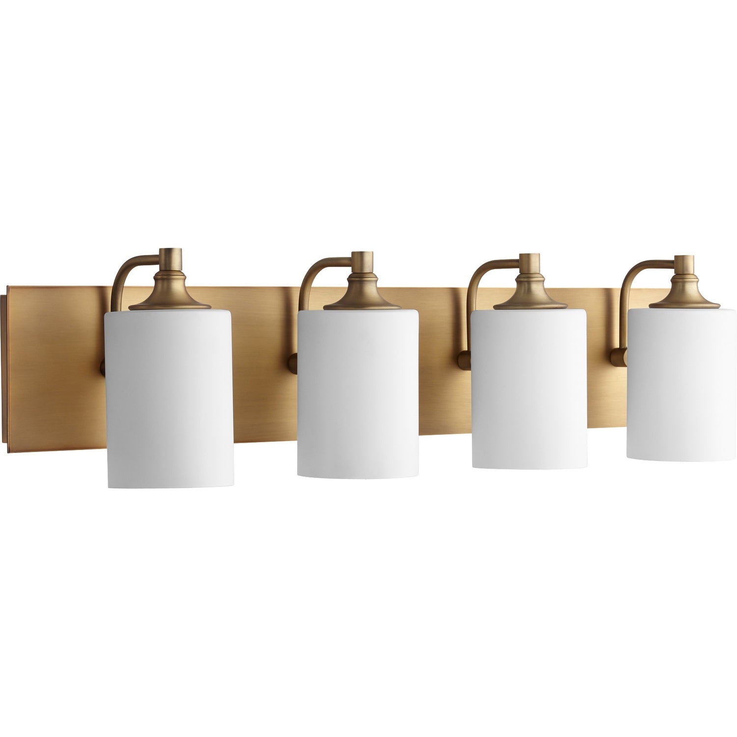 Quorum - 5009-4-80 - Four Light Vanity - Celeste - Aged Brass