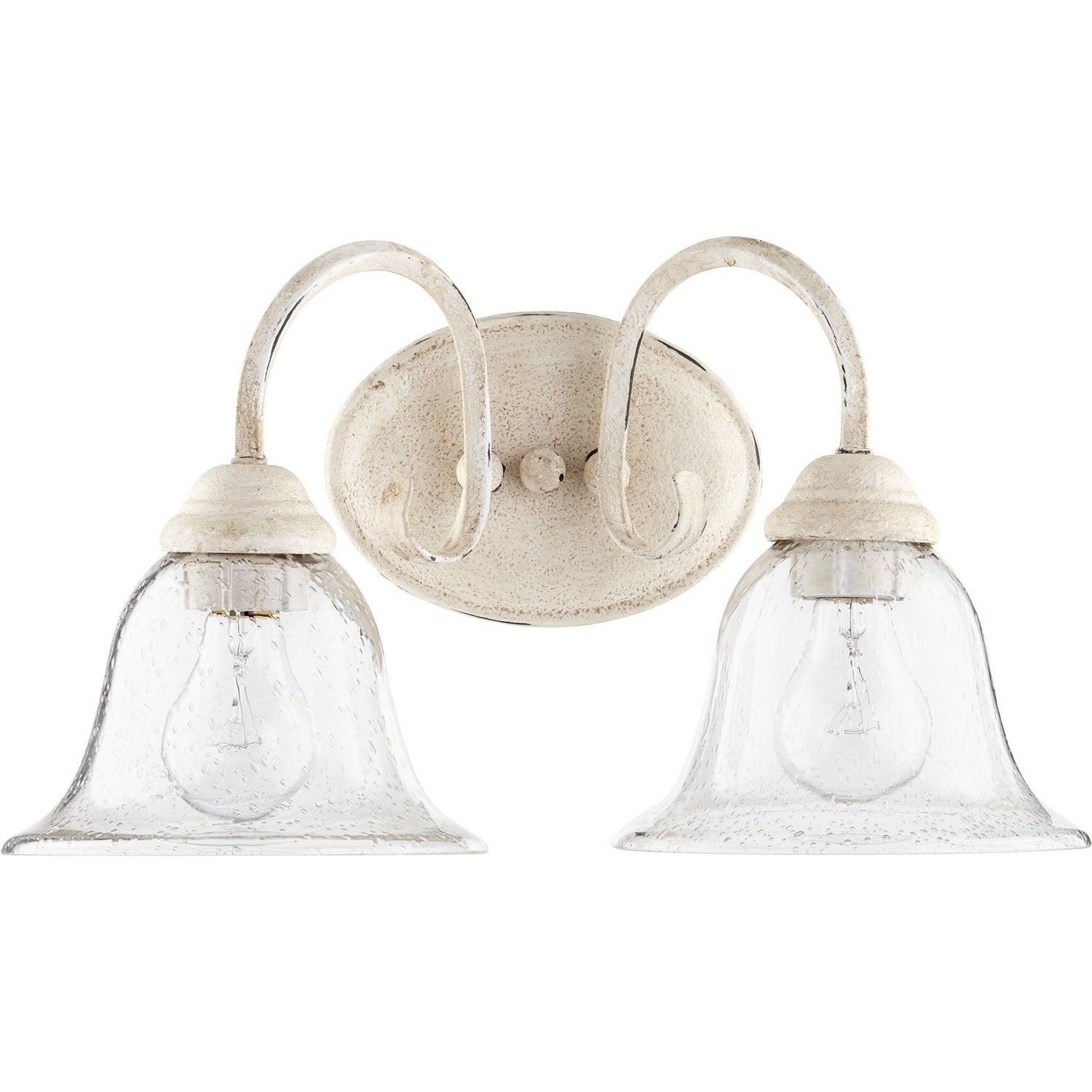 Quorum - 5110-2-170 - Two Light Vanity - Spencer - Persian White w/ Clear/Seeded