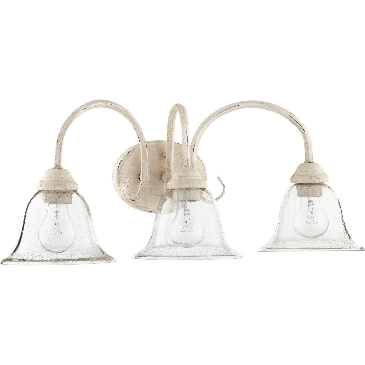 Quorum - 5110-3-170 - Three Light Vanity - Spencer - Persian White w/ Clear/Seeded