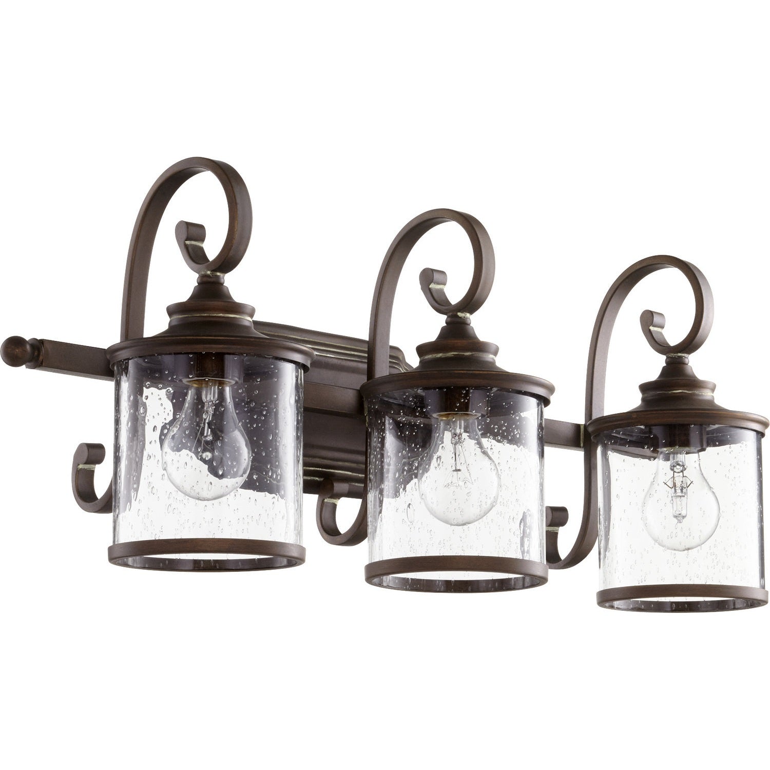 Quorum - 5073-3-39 - Three Light Vanity - San Miguel - Vintage Copper