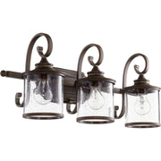 Quorum - 5073-3-39 - Three Light Vanity - San Miguel - Vintage Copper