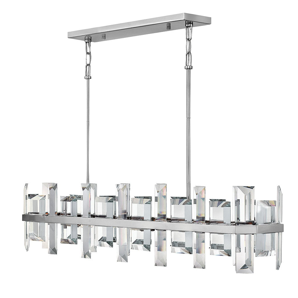 Fredrick Ramond - FR39216PNI - LED Linear Chandelier - Odette - Polished Nickel
